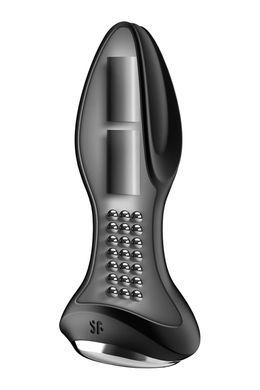 Анальна смарт-вібропробка із перлинним масажем Satisfyer Rotator Plug 2+ Black SO6279 фото