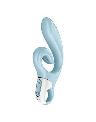 Вибратор-кролик Satisfyer Love Me Blue, гибкий, отросток с тройным кончиком SO7779 фото