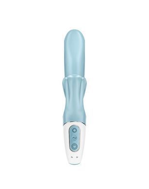 Вибратор-кролик Satisfyer Love Me Blue, гибкий, отросток с тройным кончиком SO7779 фото