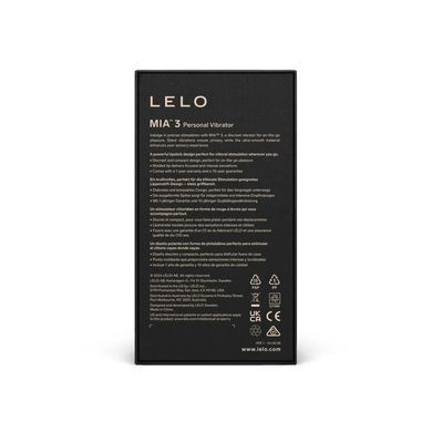 Шикарная вибропуля LELO Mia 3 Black SX2555 фото