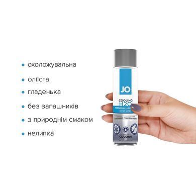 Охлаждающая смазка на водной основе JO H2O COOLING (120 мл) с ментолом, растительный глицерин SO1693 фото