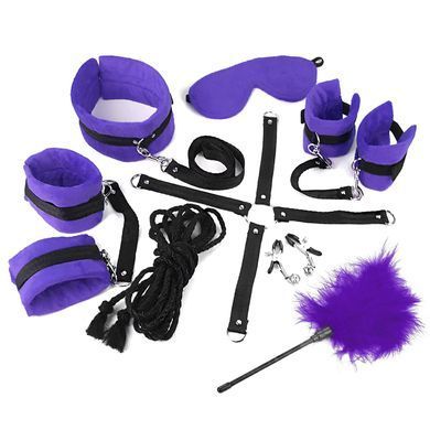 BDSM-набор Art of Sex &ndash; Soft Touch BDSM Set, фиолетовый, 9 предметов SO6600 фото
