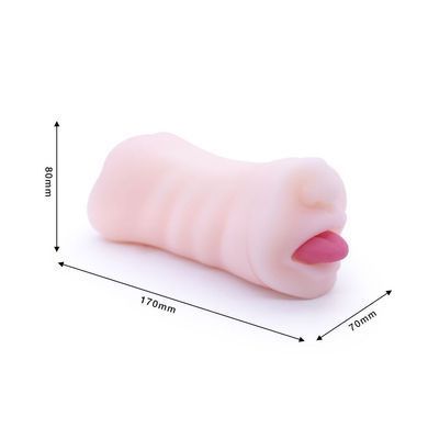 Двухсторонний мастурбатор Men Powerup Eroticism: вагина и ротик SO6231 фото