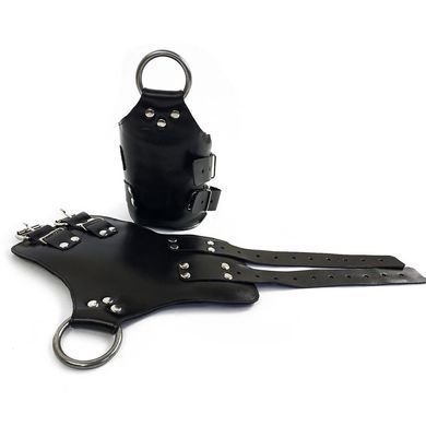 Манжеты для подвеса за руки Art of Sex &ndash; Kinky Hand Cuffs For Suspension, черные, натуральная кожа SO5183 фото