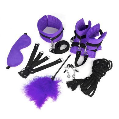 BDSM-набор Art of Sex &ndash; Soft Touch BDSM Set, фиолетовый, 9 предметов SO6600 фото