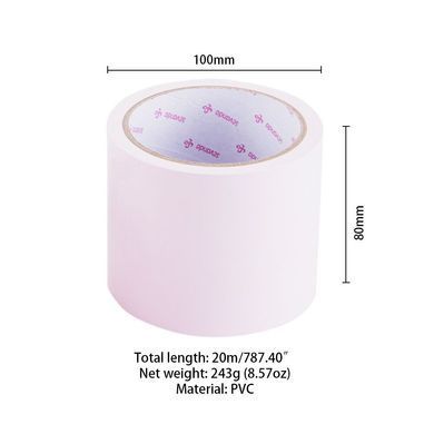 Скотч для бондажу LOCKINK SEVANDA Electrostatic Tape, блідо-рожева, 16 м SX0891 фото