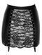 Спідниця Noir Handmade F341 Powerwetlook and lace skirt - L SX2128 фото 8