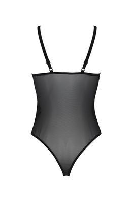 Боді Passion KERRIA BODY black, XXL/XXXL, з високими вирізами та верхом балконет SX0487 фото