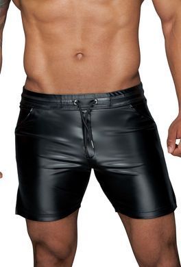 Чоловічі шорти з мокрим ефектом Noir Handmade H061 Powerwetlook shorts, S SX0103 фото