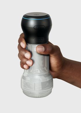 Мастурбатор Kiiroo Feel Pocket Crystal зі всмоктувальною інтерактивною насадкою PowerBlow Combo Set SX2240 фото