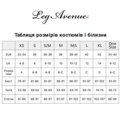 Комплект Leg Avenue Seamless Cut-Out Crop Top and Legging One Size Black SX2772 фото