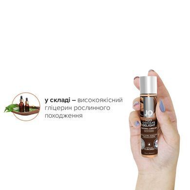 Змазка на водній основі JO H2O &mdash; Chocolate Delight (30 мл) без цукру, рослинний гліцерин SO1475 фото