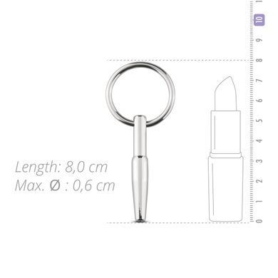 Порожнинний уретральний стимулятор Sinner Gear Unbendable &ndash; Hollow Penis Plug, довжина 4см, діам.8мм SO4580 фото