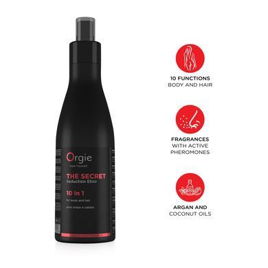 Лосьон с феромонами для тела и волос Orgie &ndash; The Secret Seduction Elixir 10 in 1 (200 мл), для нее SX1557 фото
