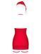 Сорочка Obsessive Kissmas chemise red S/M SX1156 фото 4