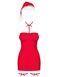Сорочка Obsessive Kissmas chemise red S/M SX1156 фото 3