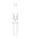 Эротический костюм зайки Obsessive Bunny suit 4 pcs costume pink L/XL, розовый, топ с подвязками, тр SO7255 фото 6