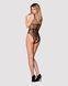 Бодистокинг из крупной сетки с доступом Obsessive B117 teddy S/M/L, черный SO7205 фото 4