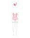 Эротический костюм зайки Obsessive Bunny suit 4 pcs costume pink L/XL, розовый, топ с подвязками, тр SO7255 фото 5