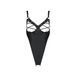 Боди из экокожи Passion CELINE BODY L/XL, black, с доступом, открытый SO6403 фото 5
