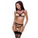 Бюстгальтер-стрепи з чокером Passion Exclusive SHELLY BRA L/XL, black PS27901 фото 1