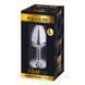 Металлическая анальная пробка с кристаллом Alive Mini Metal Butt Plug Blue L SO6007 фото 2