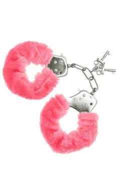 Наручники S Pleasures Furry Cuffs Pink з пухнастим оздобленням, 2 ключі в комплекті SX1600 фото