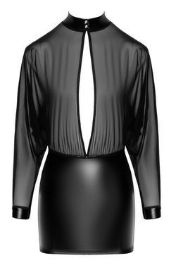 Платье Noir Handmade F348 Powerwetlook and tulle dress - 6XL SX2097 фото