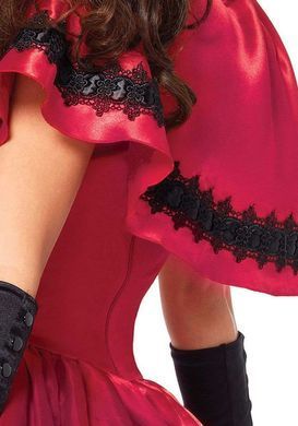 Еротичний костюм Червоної шапочки Leg Avenue Gothic Red Riding Hood M, сукня, накидка SO9123 фото