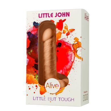 Фаллоимитатор с присоской Alive Little John, диаметр 3,5см, ПВХ, объемная головка AL21047 фото