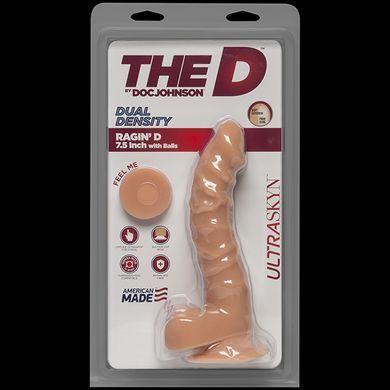 Фаллоимитатор Doc Johnson The D - Ragin D - 7,5 Inch With Balls - ULTRASKYN, диаметр 3,8см SO1573 фото