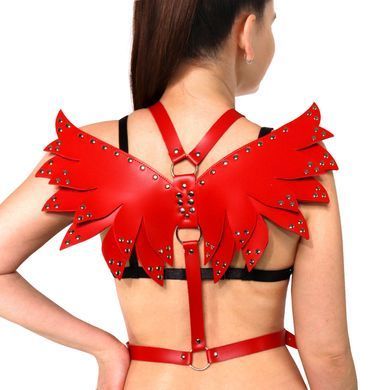 Жіноча портупея Art of Sex - Wings червона XS-M, екошкіра SX2340 фото