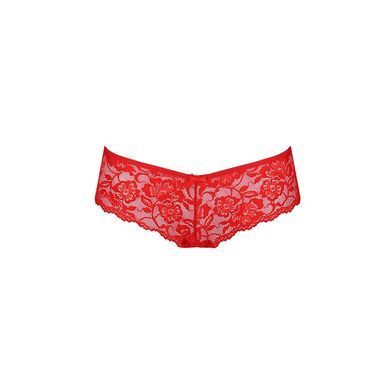 Трусики-бразилиана из цветочного кружева Passion RAJA THONG XXL/XXXL, red SO5378 фото