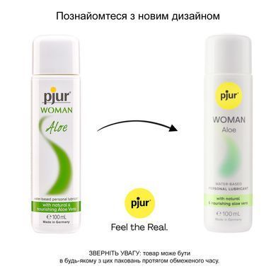 Лубрикант на водній основі pjur Woman Aloe 100 мл з екстрактом алое, зволожувальний, без парабенів PJ13320 фото