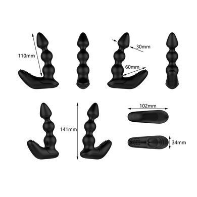 Массажер простаты и промежности Nexus Bendz Prostate Edition, 2 мотора, пульт ДУ SO9861 фото