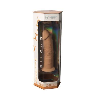 Фаллоимитатор SilexD Robby Caramel (MODEL 2 size 6in), двухслойный, силикон+Silexpan, диаметр 3,5см SO5019 фото