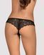 Кружевные танга с доступом Obsessive Contica crothchles thong S/M, черные SO7256 фото 2