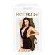 Мінісукня Penthouse Heart Rob L/XL Black, хомут, глибоке декольте, мініатюрні стрінги SO6535 фото 3
