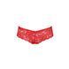 Трусики-бразилиана из цветочного кружева Passion RAJA THONG XXL/XXXL, red SO5378 фото 5