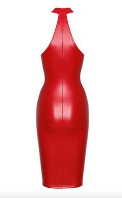 Сукня Noir Handmade F354 Red powerwetlook dress - XL SX2107 фото