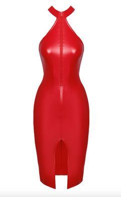 Сукня Noir Handmade F354 Red powerwetlook dress - XL SX2107 фото