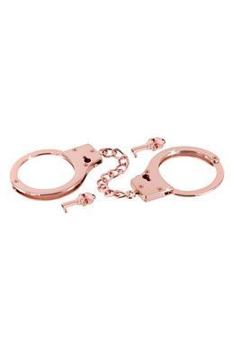 Наручники Fetish Tentation Premium Chick wrist cuffs in rose-gold metal SX1091 фото