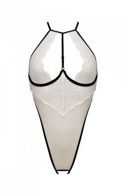 Боди с доступом Passion CHIKA BODY L/XL, cream SO9695 фото