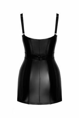 Платье Noir Handmade F320 Starlet, L, под латекс, мини, молния по всей длине, кольцо на поясе SX0353 фото