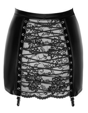 Спідниця Noir Handmade F341 Powerwetlook and lace skirt - 3XL SX2133 фото