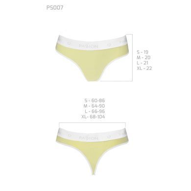 Спортивні трусики-стрінги Passion PS007 PANTIES XL, yellow SO4262 фото