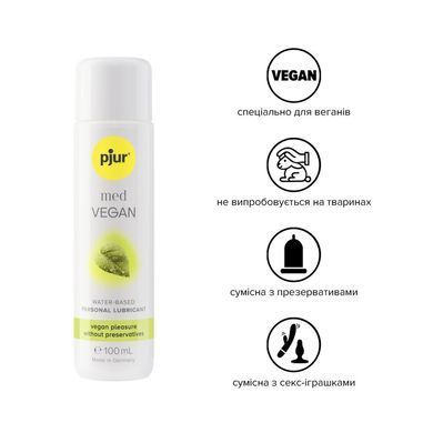 Лубрикант на водной основе pjur MED Vegan glide 100 мл &mdash; только веганские ингредиенты PJ12690 фото