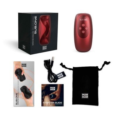 Мастурбатор с вибрацией Manwan SUB.ONE Velvet Red SX1379 фото