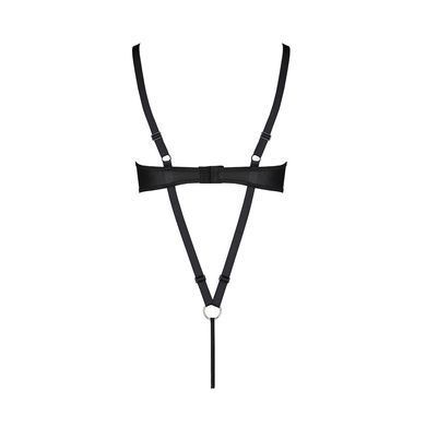 Боди из экокожи Passion CELINE BODY XXL/XXXL, black, с доступом, открытый SO6405 фото