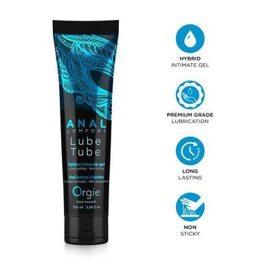 Анальная смазка Orgie Lube Tube Anal Comfort, 100 мл, водная основа, имитация силикона SX1509 фото